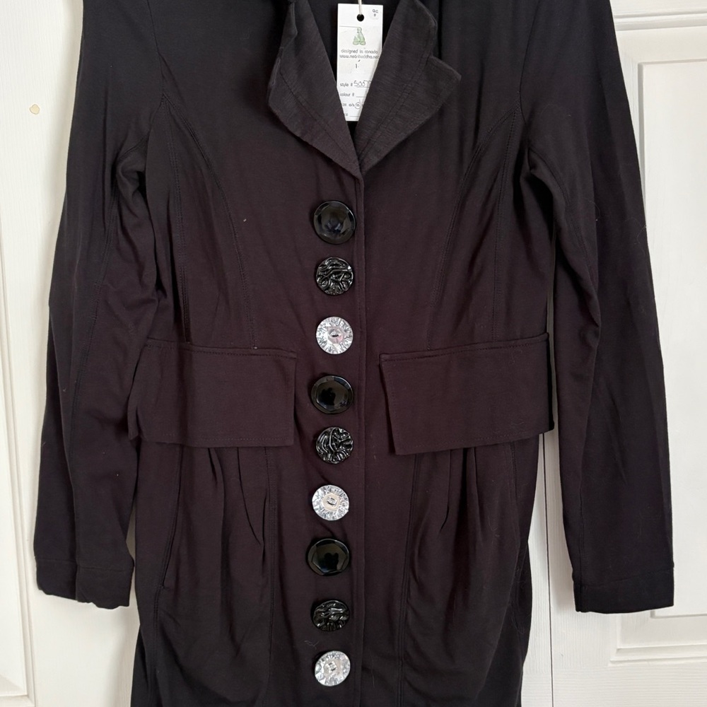 Neon Buddha black ling jacket nwt